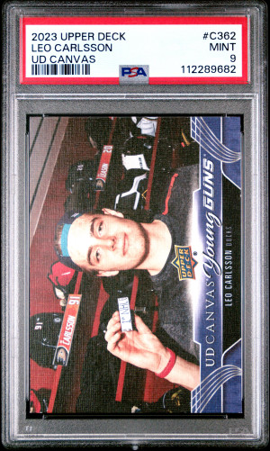 2023 Upper Deck Canvas Leo Carlsson Young Guns front