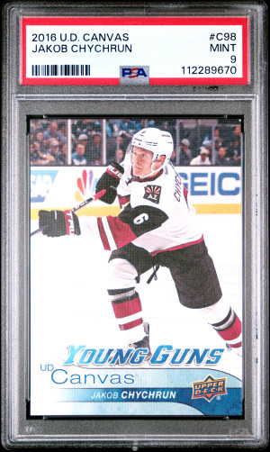 2016 Upper Deck Canvas Jakob Chychrun Young Guns front