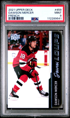 2021-2022 Upper Deck Dawson Mercer Young Guns French front