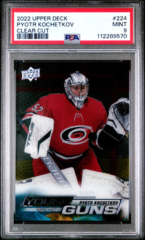 2022 Upper Deck Pyotr Kochetkov Clear Cut Young Guns front