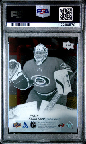 2022 Upper Deck Pyotr Kochetkov Clear Cut Young Guns back
