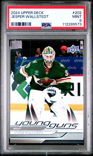 2024 Upper Deck Jesper Wallstedt Young Guns front