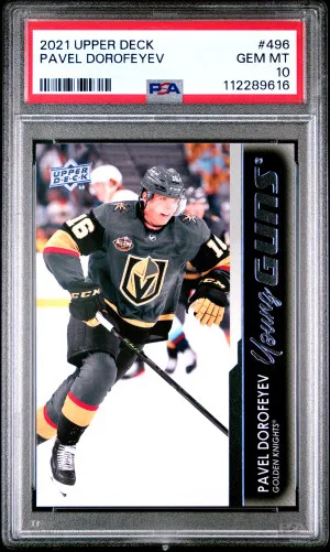 2021-2022 Upper Deck Pavel Dorofeyev Young Guns front