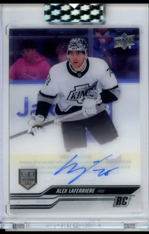 2023 UPPER DECK CLEAR CUT #CC-LF ALEX LAFERRIERE RC AUTO ROOKIE front