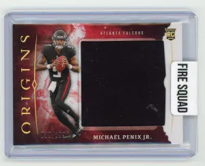 2024 Panini Origins #RJJ-MPE Michael Penix Jr. Rookie Jumbo Jersey /199 front