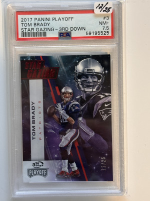 ** Jersey Match**2017 Panini Playoff Star Gazing Tom Brady Star Gazing-3Rd Down front