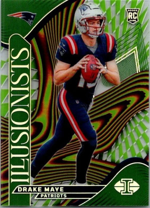 2024 Panini Illusions - Mystique Drake Maye #2 Emerald (RC) front