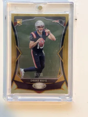 2024 Certified Drake Maye Gold /15 front