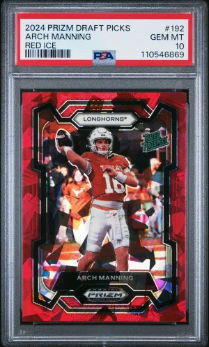 2024 Panini Prizm Draft Picks Arch Manning Red Ice front