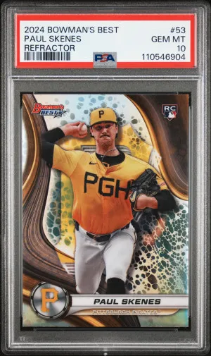 2024 Bowman's Best Paul Skenes Refractor front