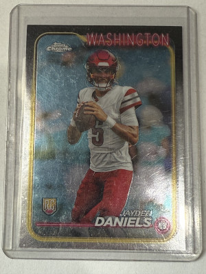 Jayden Daniels 2024Topps Chrome Rookie front