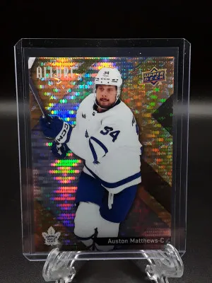 2024-2025 Allure Auston Matthews Gold Glitter Bomb /199 Toronto Maple Leafs front