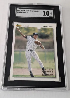 1992 Derek Jeter UD Minor League #5 SGC GM 10 1992 Draft Pick New York Yankees front