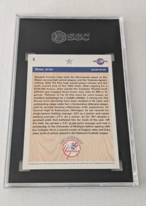 1992 Derek Jeter UD Minor League #5 SGC GM 10 1992 Draft Pick New York Yankees back