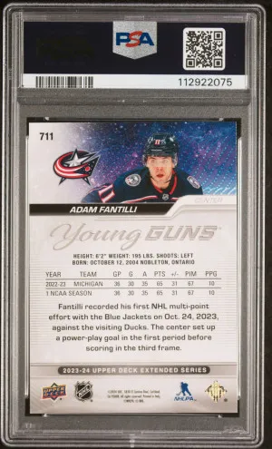 2023 Upper Deck Adam Fantilli back