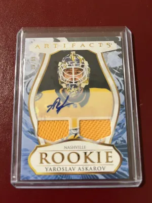 Yaroslav Askarov 2023-24 Artifacts Rookie Patch Auto 38/99 front
