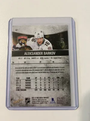 Aleksander Barkov 2021-22 Metal Precious Metal Gems Gold 1/1 back