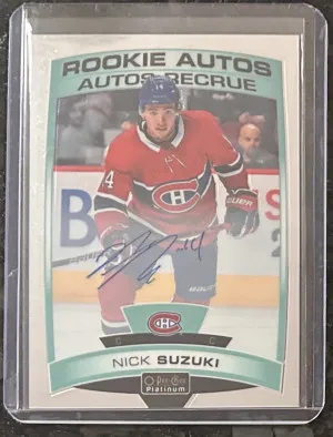 2019 Nick Suzuki OPC Platinum Rookie Autos front