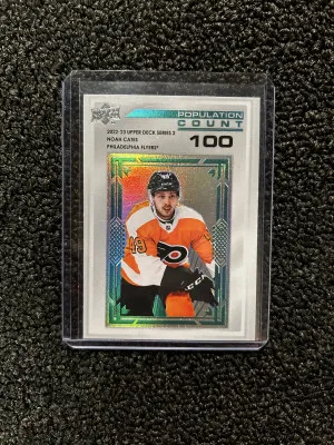 2022-23 UD Population Count 100 Noah Cates front