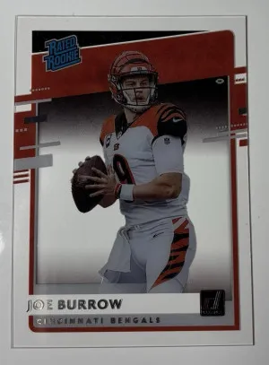 2020 Donruss Optic Clearly Rated Rookie Joe Burrow RR-JB RC BENGALS front