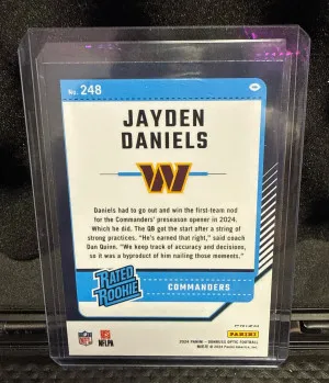 2024 Donruss Optic Jayden Daniel’s Blue Hyper back