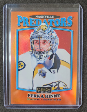 2016-17 Pekka Rinne O-Pee-Chee Platinum Orange Rainbow #R-65 /49 front