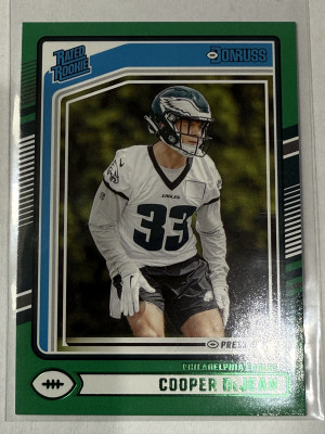 2024 Donruss Cooper DeJean Green Rated Rookie front