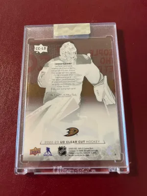 Lukas Dostal 2022-23 UD Clear Cut Rookie Auto back