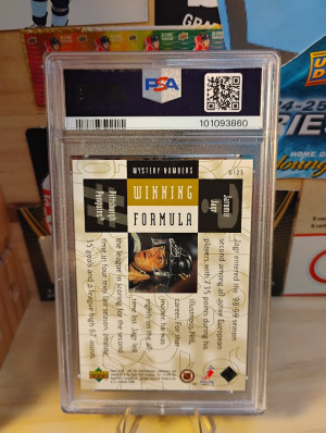 1998 UD Black Diamond Gold Jaromir Jagr Winning Formula GOLD /1750 -PSA 8 LOW Pop-None Higher back