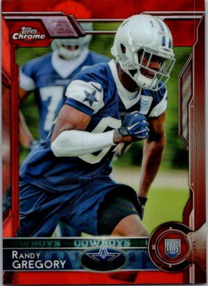 2015 Topps Chrome - Rookies Randy Gregory #114 Orange Refractor (RC) back