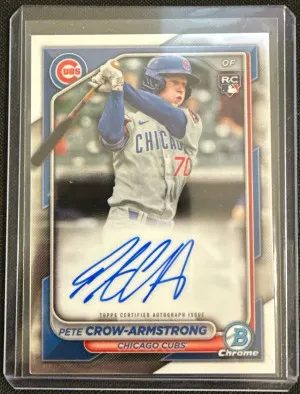 2024 Bowman Chrome Pete Crow Armstrong Auto front