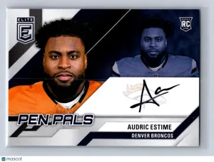 2024 Panini Elite Pen Pals Audric Estime Auto #PAL-AES front