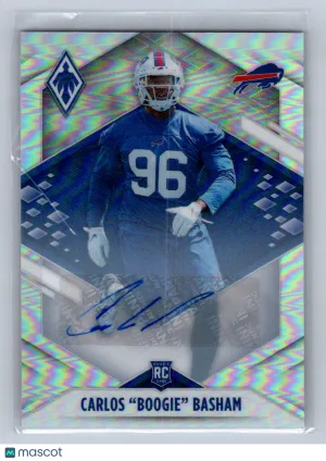 2021 Panini Phoenix Carlos "Boogie" Basham Silver Auto #169 front