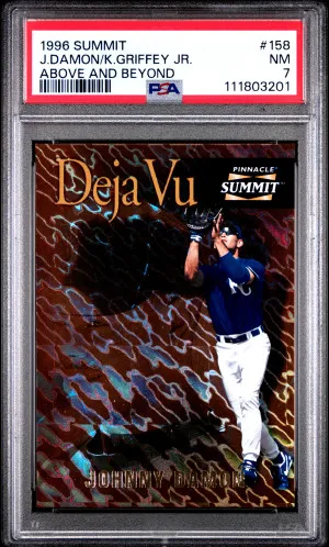 1996 Summit J.damon/K.griffey Jr. Above And Beyond PSA 7 front