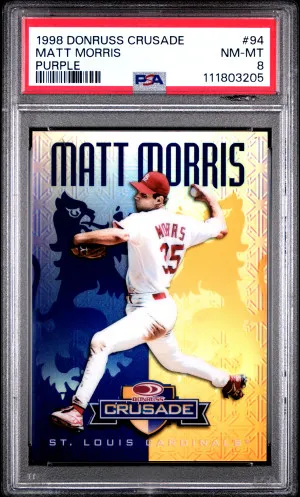 1998 Donruss Crusade Matt Morris Purple /100 front