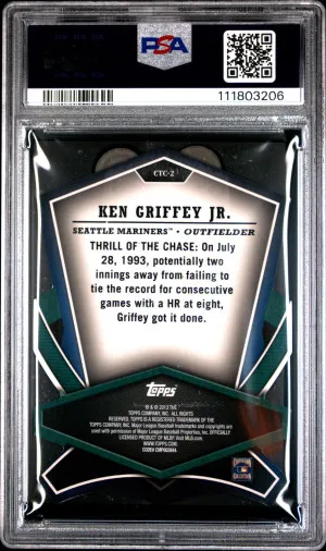 2013 Topps Cut To The Chase Ken Griffey Jr. Cut To The Chase back