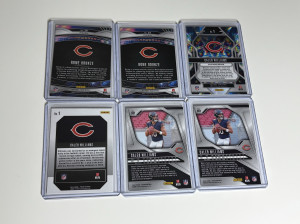 (6x Card) 2024 Panini Prizm Caleb Williams & Rome Odunze Rookie Lot back