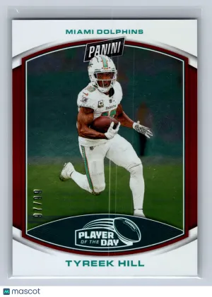 2023 Panini Player of the Day Tyreek Hill Red /99 #11 front