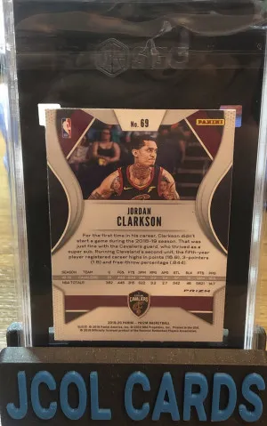 2019-20 Panini Prizm Fast Break Prizm Jordan Clarkson SGC Gem Mint 10 back