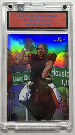 2023 Leaf Anime Nation C.J. Stroud “Texas Bound” /203 RC