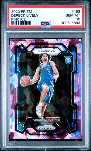 2023 Panini Prizm Dereck Lively Ii Pink Ice front