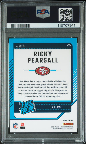2024 Panini Donruss Ricky Pearsall Optic Preview-Red Pandora back