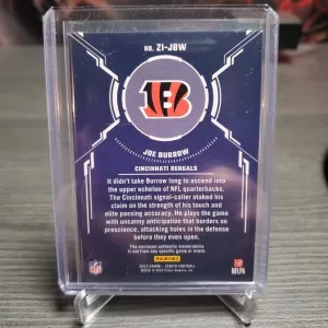 2023 Panini Zenith - Zoned In #ZI-JBW Joe Burrow (MEM) back