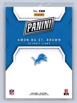 2024 Panini The National Amon-Ra St. Brown Case Breaker /199 #CB8 back