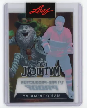 2024 Leaf Metal Mario Tremblay Mythical Pre-Production Proof 1/1 back