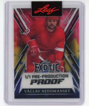 2024 Leaf Metal Vaclav Nedomansky Exotic Pre-Production Proof 1/1 front