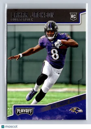 2018 Panini Playoff Lamar Jackson #212 front