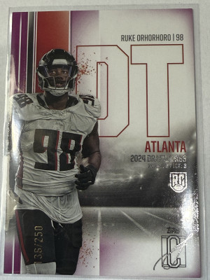 2024 Topps Signature Class Ruke Orhorhoro purple 136/250 front