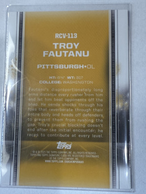 2024 Topps Signature Class Purple Troy Fautanu 28/250 back