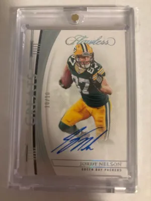 Jordy Nelson Flawless Greats Auto 10/10 front